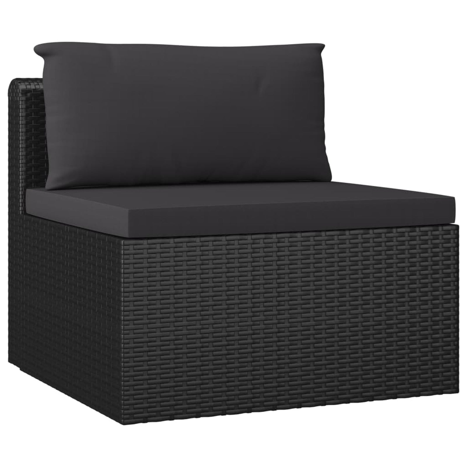 4 Piece Poly Rattan Patio Sofa Set with Cushions S1976