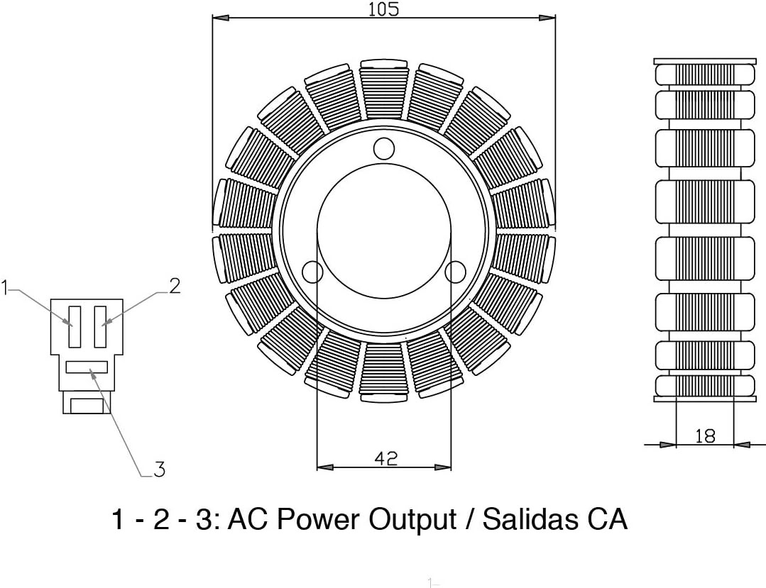 Stator for Yamaha FZ 600 Fazer 2004-2009 F468984