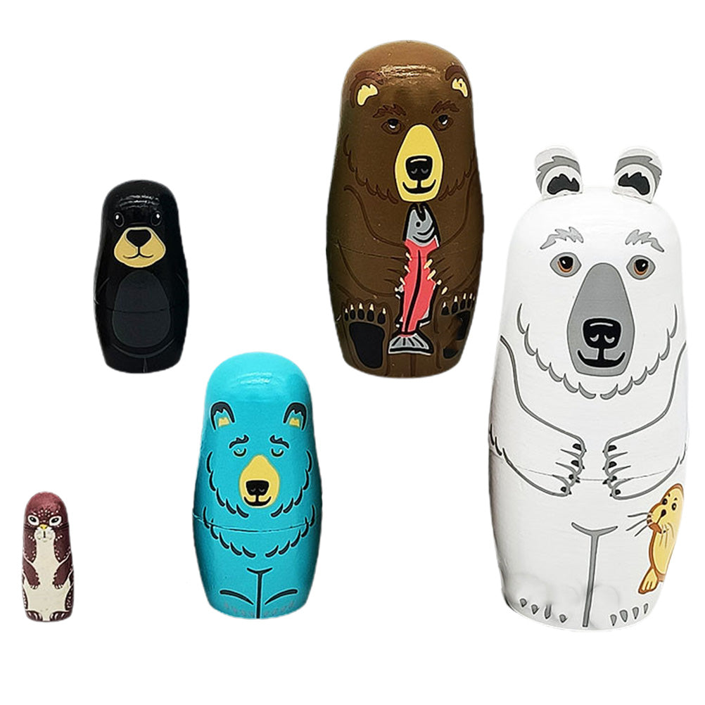 Wooden Russian Stacking Dolls Nesting Dolls I6953