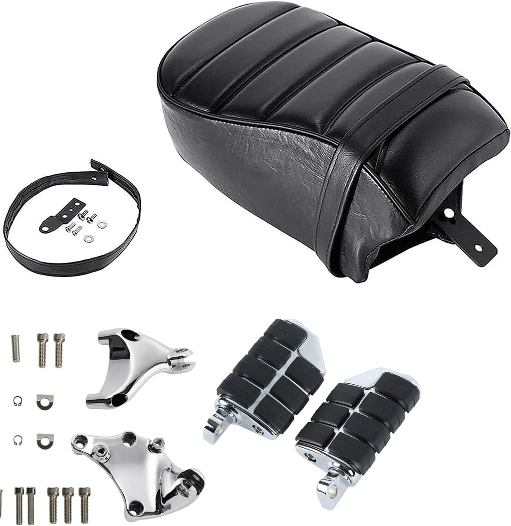 Rear Passenger Pillion Seat FootPegs Mount Kit for Harley Sportster Iron 883 XL883N 2016-2022 Iron 1200 XL1200NS 2018-2022 T208260