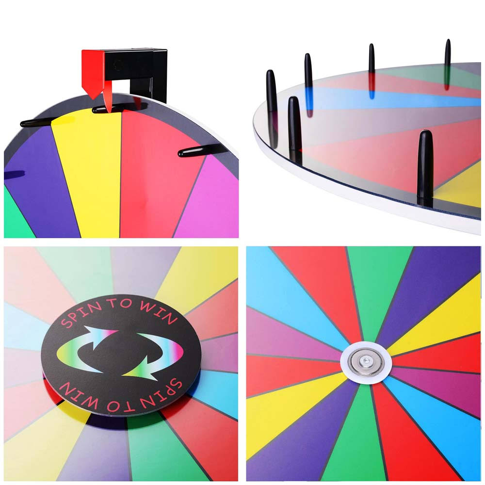 24x22 Color Prize Wheel with Folding Tripod Floor Stand B407