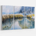 Oil Painting Print Multi-Piece Image on Wrapped Canvas U2967