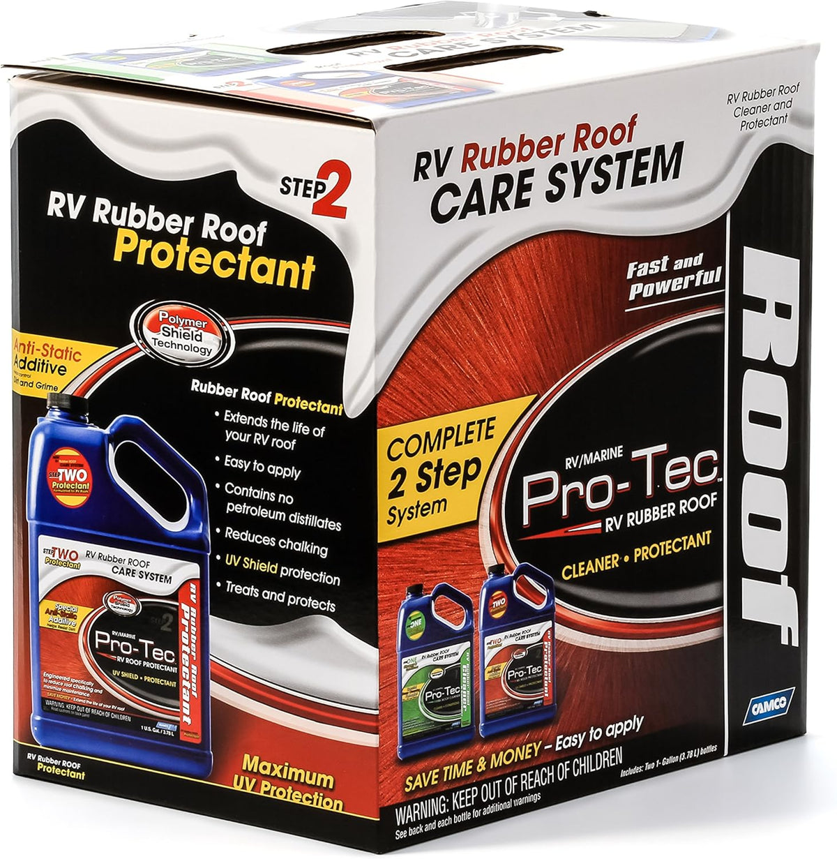 2 Pack RV Rubber Roof Care System I249