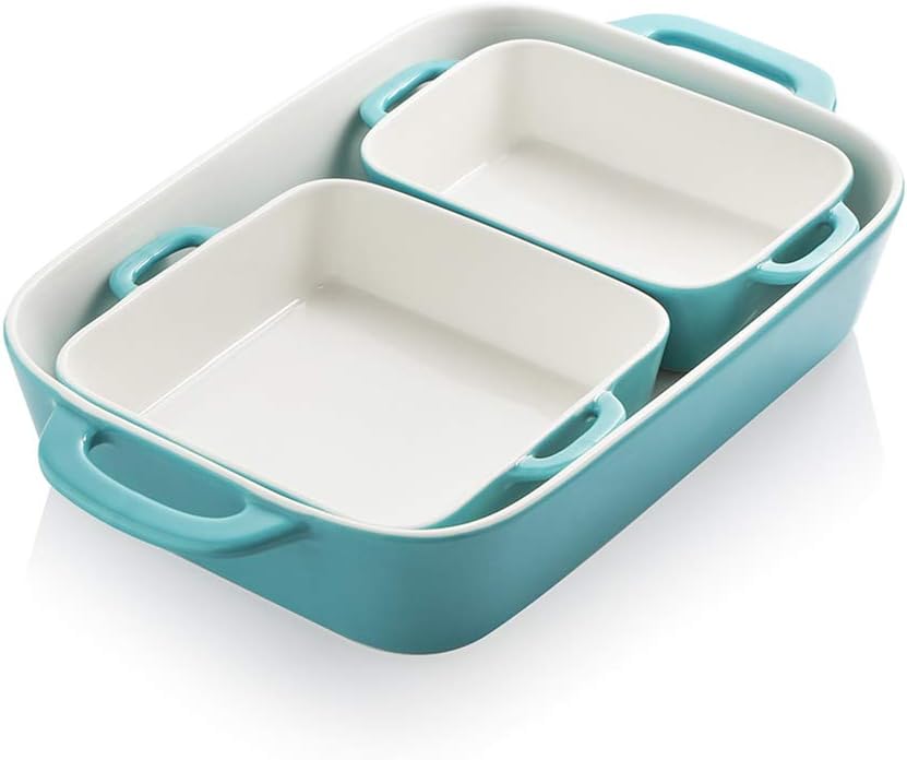 Red Ceramic Rectangular Baking Dish Q9202