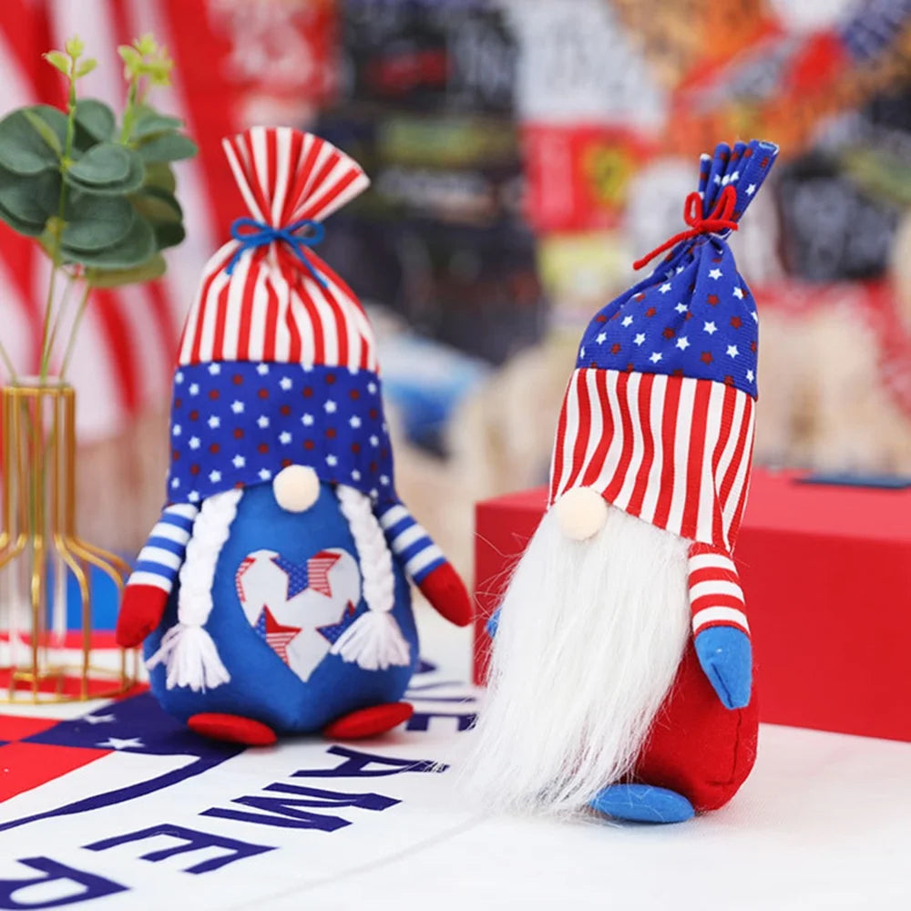 Patriotic Gnome Plush Doll Figures Z99332
