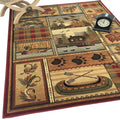 Beige/Multicolor Cabin Area Rug V3930
