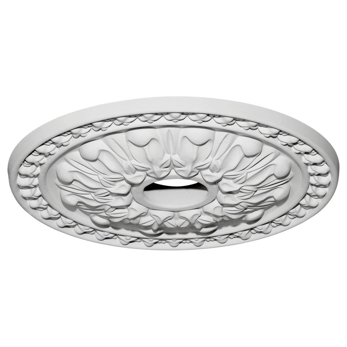 18x22OD x 3 1/2x22ID x 1 3/8x22P Hand-Painted Flash Copper Ceiling Medallion P279