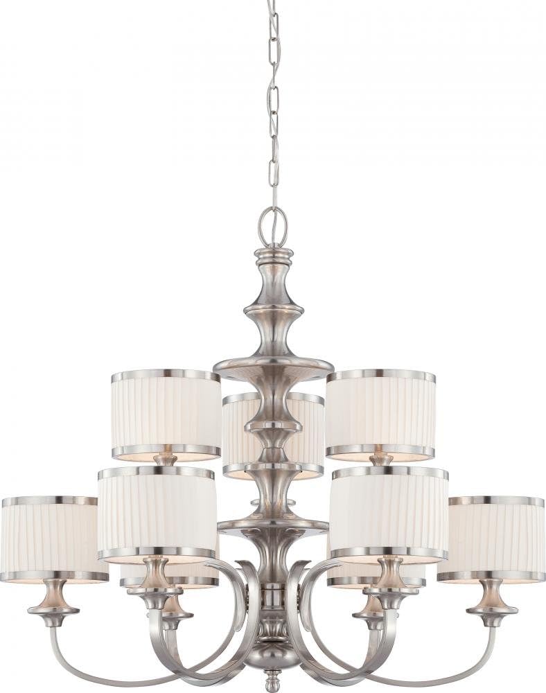 Brushed Nickel Two Light Vanity N673
