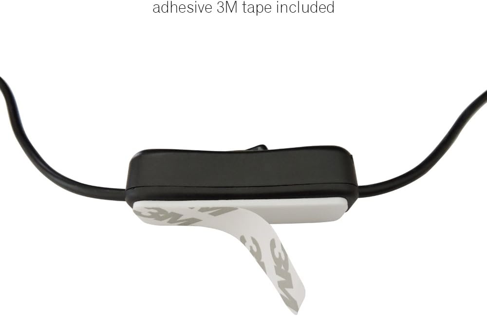 LED Strip Switch Connector with 3 x 12V Inline Switch, 3 x Female DC Power Jack, 3 x Adhesive Tape K75606