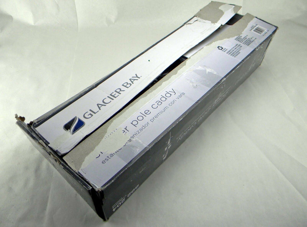 Chrome Grey Tension Corner Pole Caddy E19381