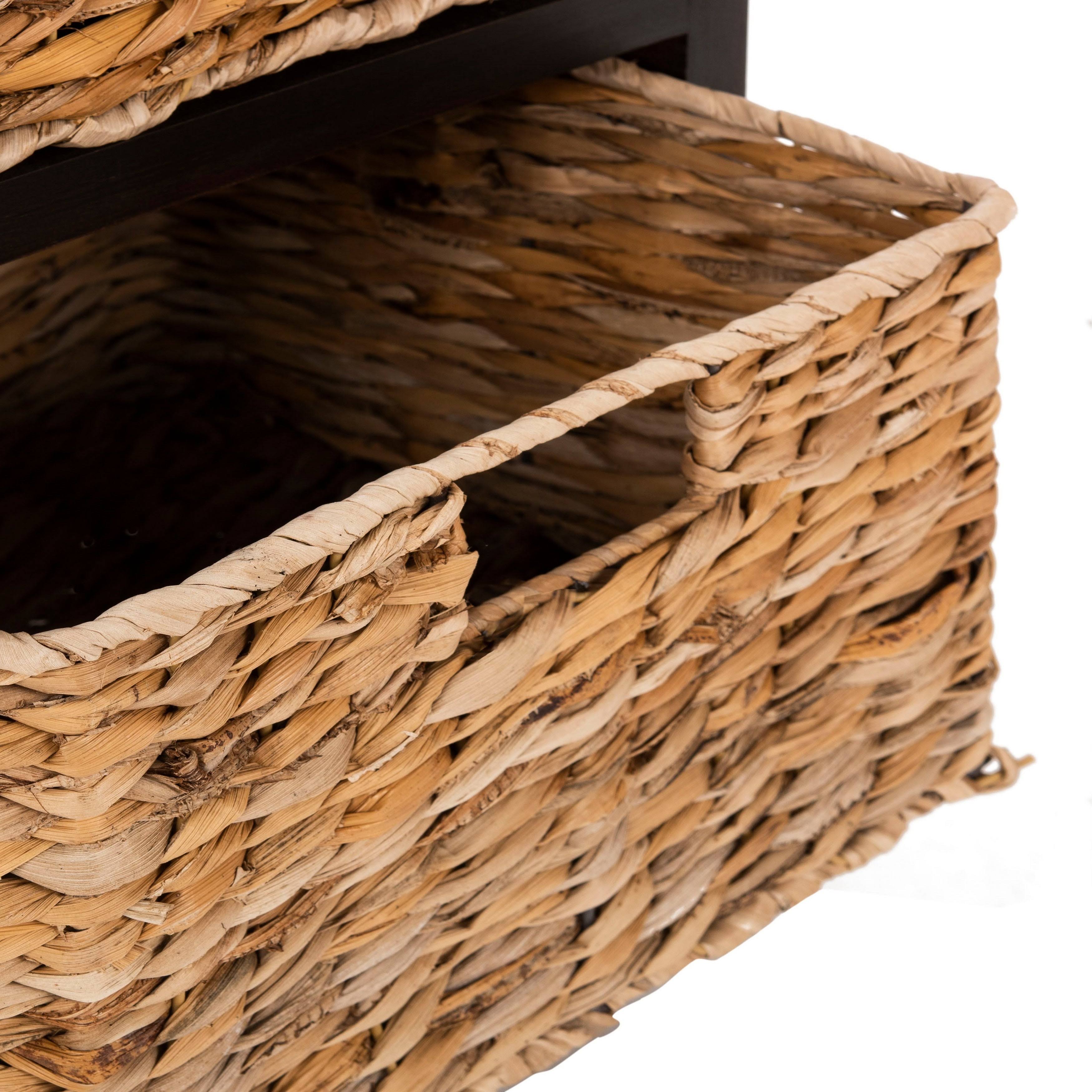 Brown Storage Side Table D893