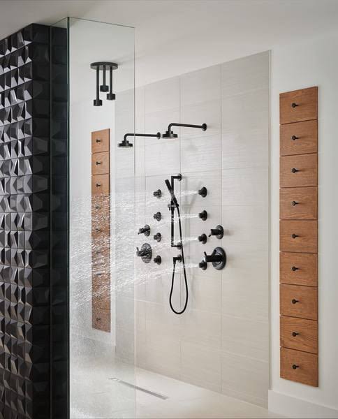 Matte Black Slide Bar with Hand Shower G34429