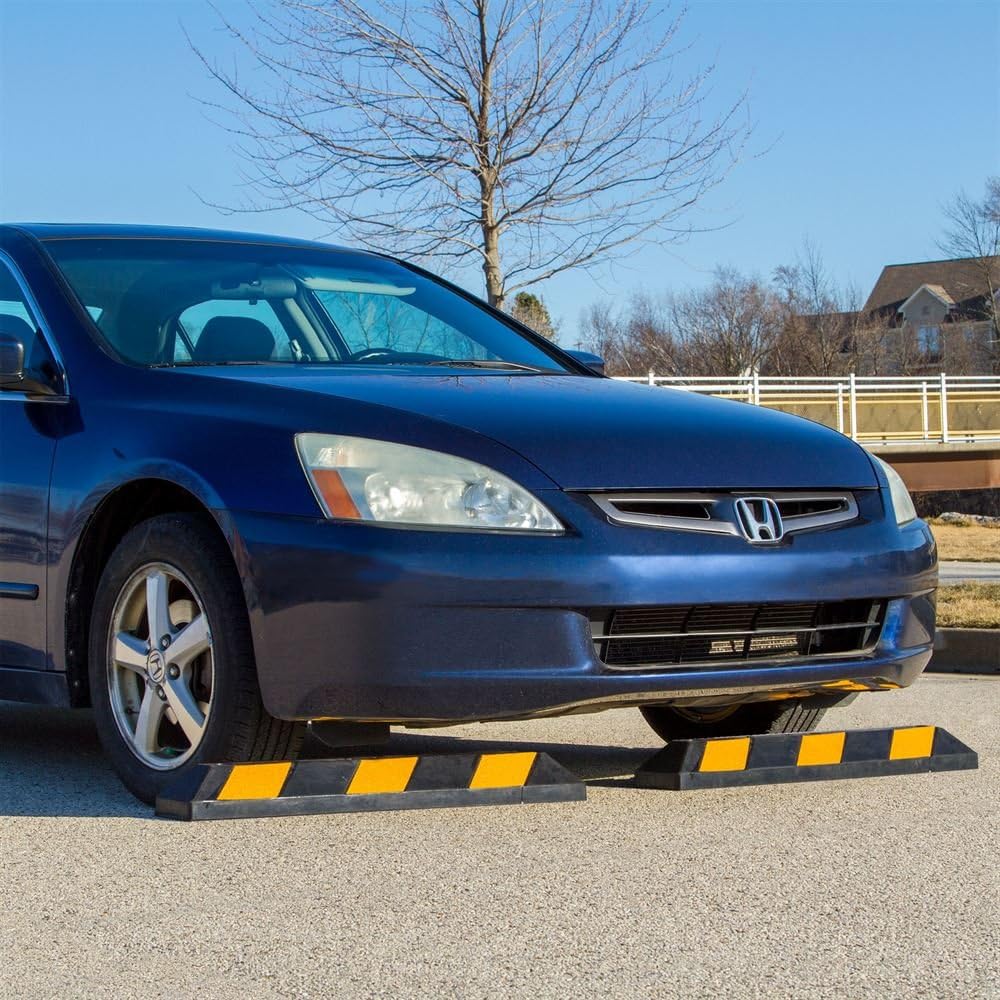Heavy Duty Rubber Parking Curb 36 Inch x 5.9 Inch Pack of 2 O198