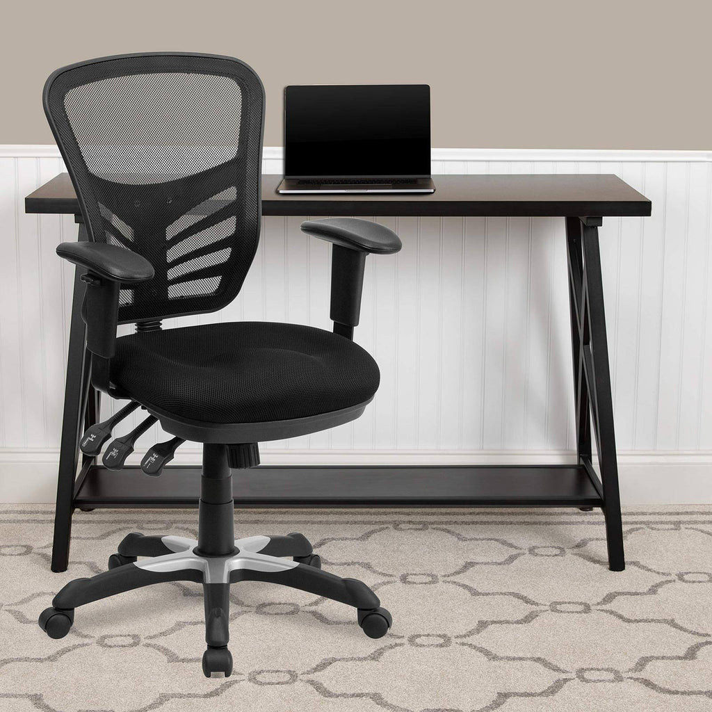 Black Mid-Back Mesh Office Chair T331