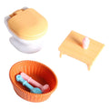 1:12 Dollhouse Modern Bathroom Bathtub Toilet Miniatures K18750