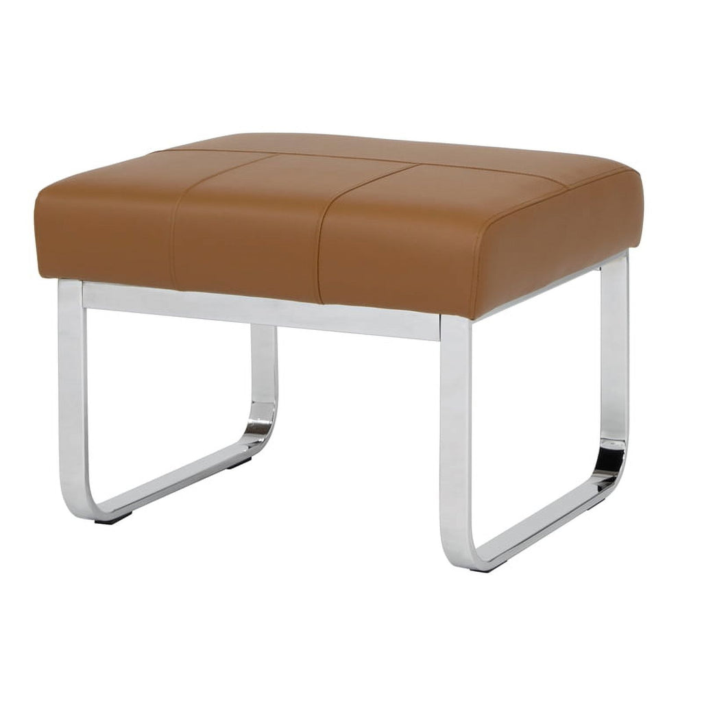 Caramel Brown 2-Piece Accent Chair and Ottoman Set D6527