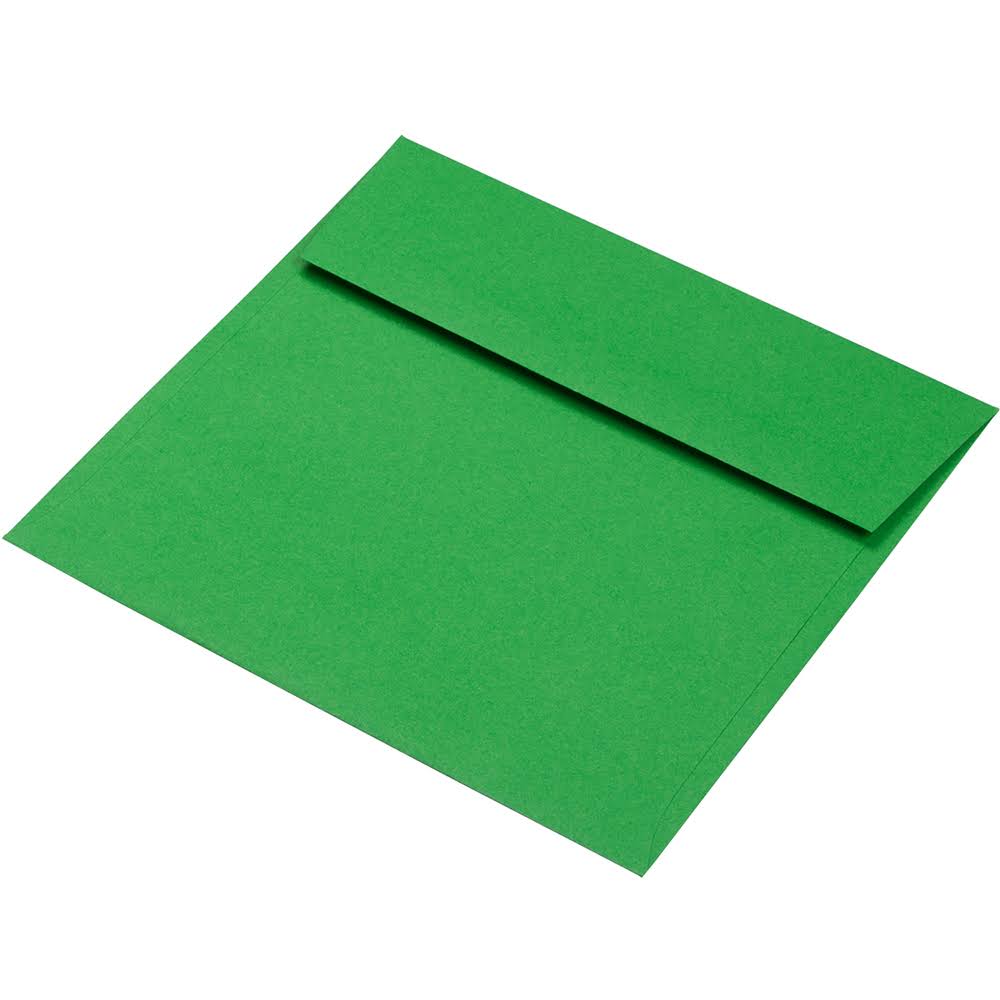 Brite Hue Christmas Green Square Invitation Envelope, 250/Pack T7649