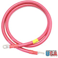 2/0 Red Battery Interconnect Cable 10 ft 3/8x22 Lugs Y893793