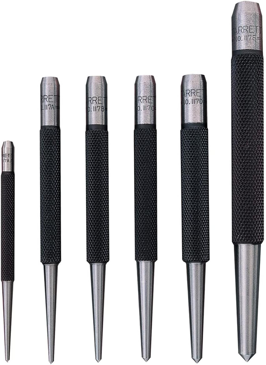 Center Punch Set, Set of 5, Hardened Tempered Steel M772