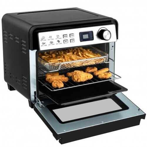 12-in-1 23 qt Digital Toaster Air Fryer Oven Rotisserie with 9 Accessories F413926