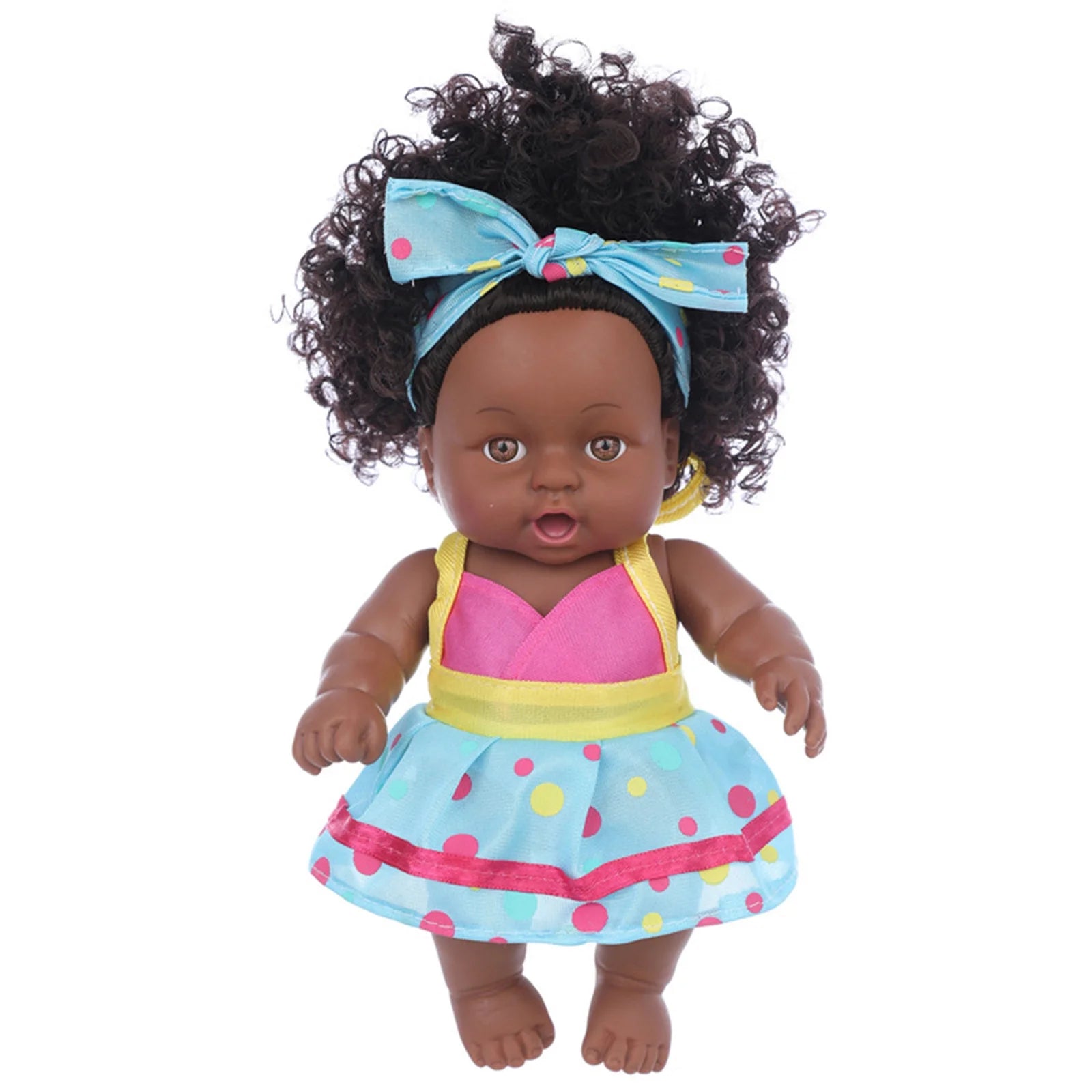 8 Inch Black Baby Dolls With Clothes Q713
