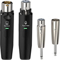2.4GHz Wireless XLR Transmitter and Receiver for Dynamic Microphone, Pack of 2 I325042
