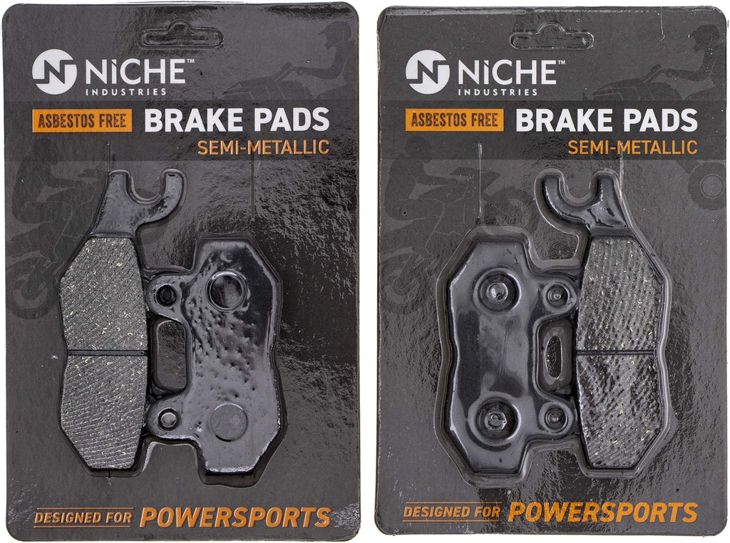 Front Semi-Metallic Brake Pad Set Pack of 2 Z807