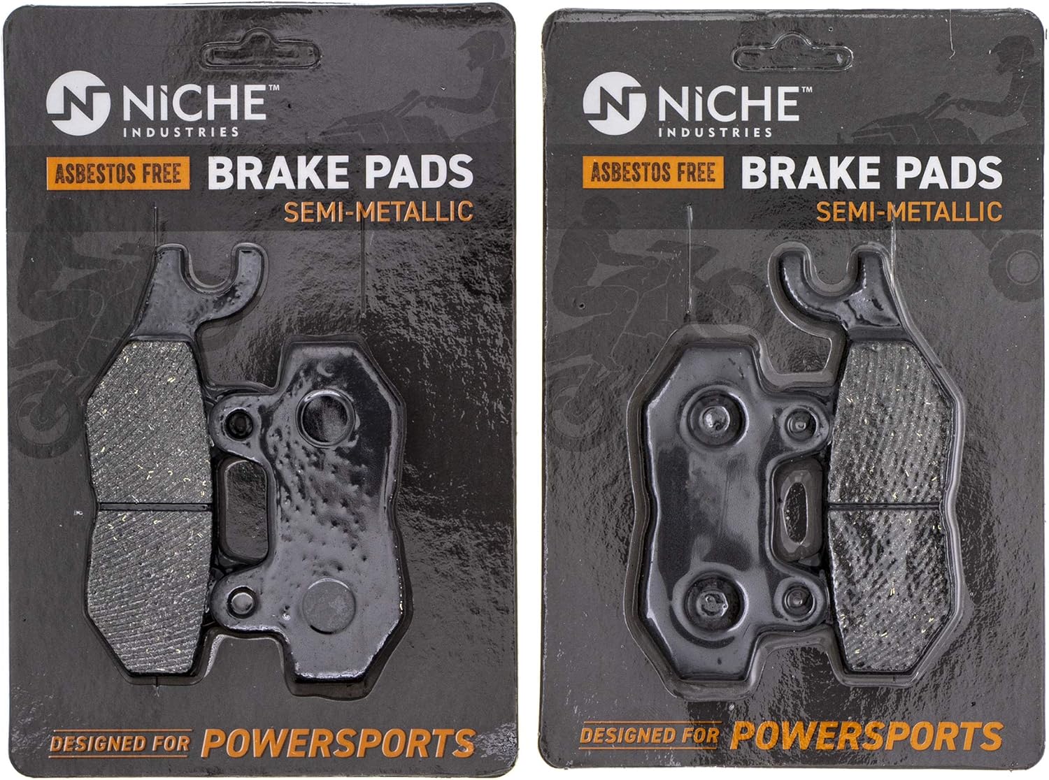 Front Semi-Metallic Brake Pad Set Pack of 2 Z807