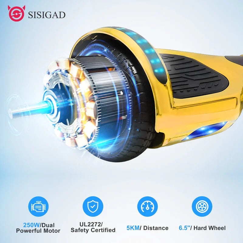 6.5 inch LED Hoverboard Self Balancing Scooter D544