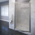 Pivot Framed Shower Door with Obsc Brushed Nickel J63938