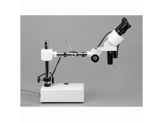 10x & 15X Widefield Stereo Microscope with Boom Arm Stand J2411