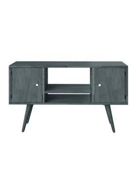 Gray Finish Wood Entertainment Cabinet with Doors K994869