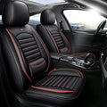 Black-Red Leather Car Seat Cover (2 Pcs in The Front Row) S906359