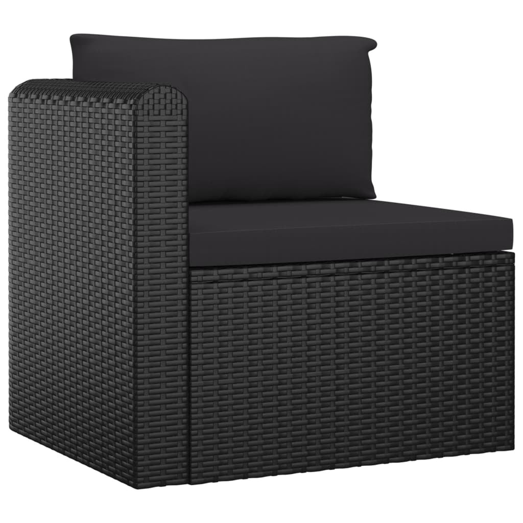 4 Piece Poly Rattan Patio Sofa Set with Cushions S1976