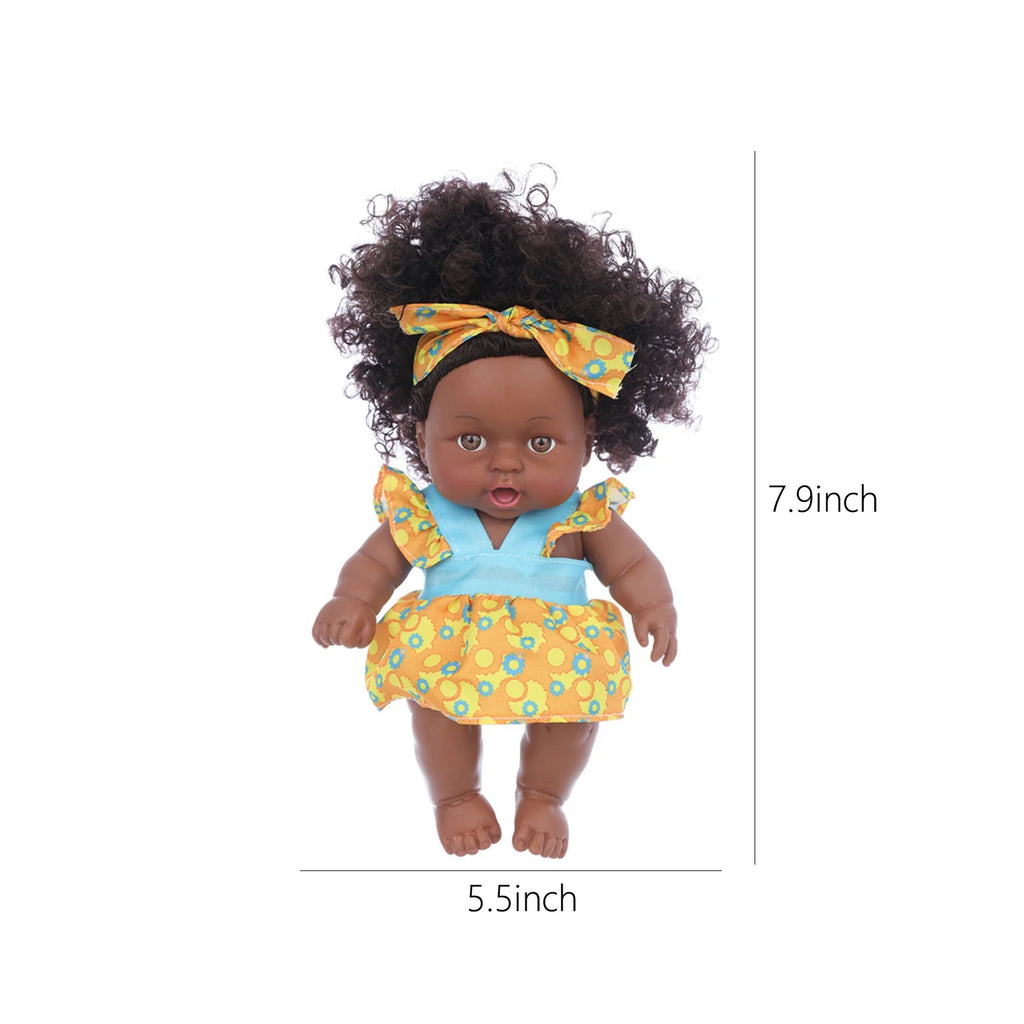 8 Inch Black Baby Dolls With Clothes O9731