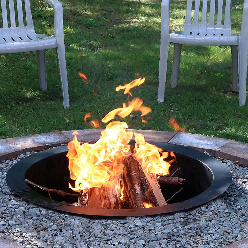 33 Inch Outside x 27 Inch Inside Durable Steel Fire Pit Ring Q635