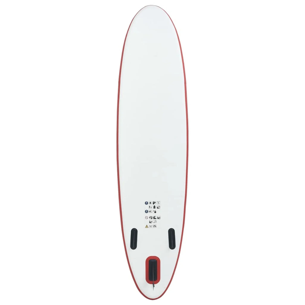 Red and White Inflatable Paddle Board Set B5638