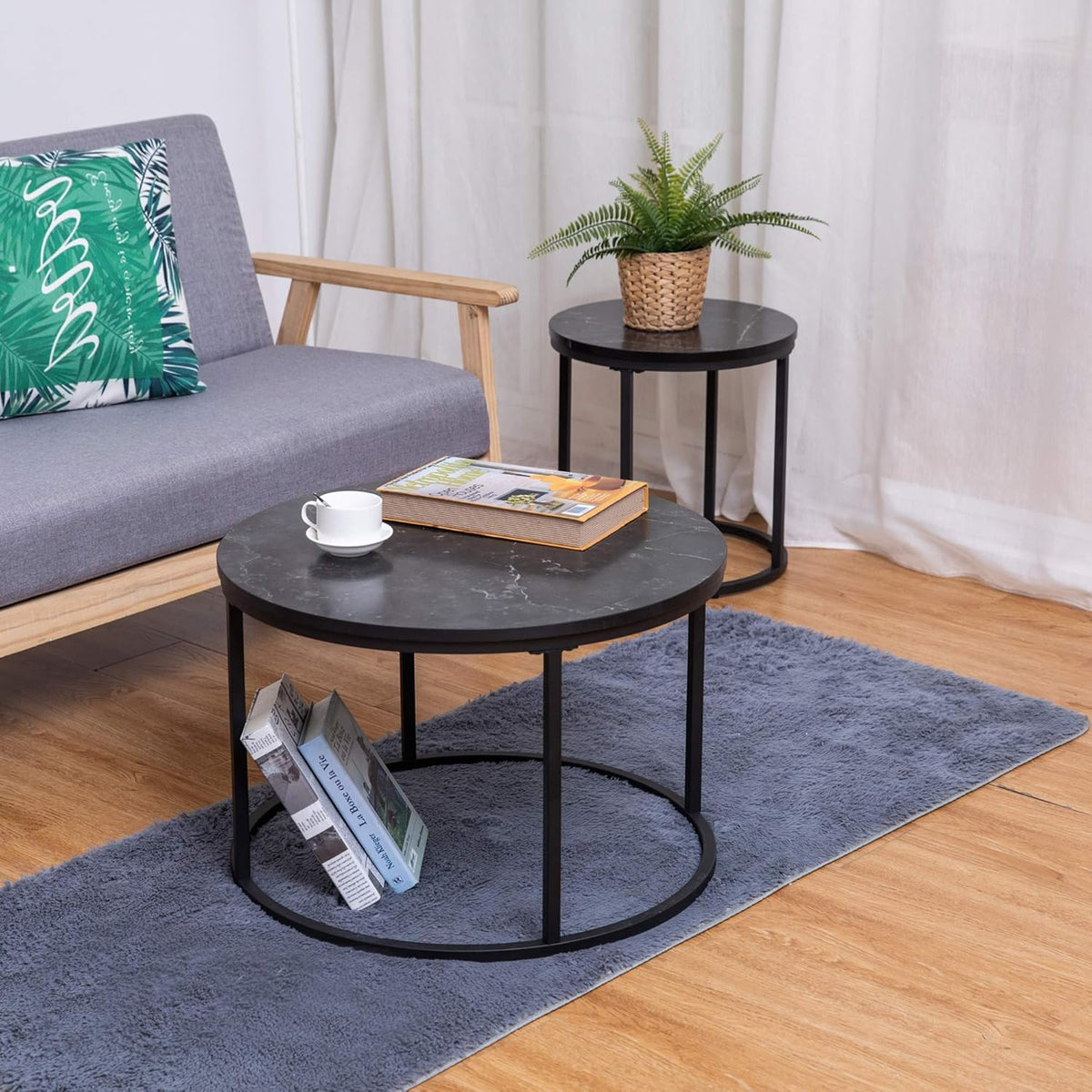 Black End Table Set of 1 O129582