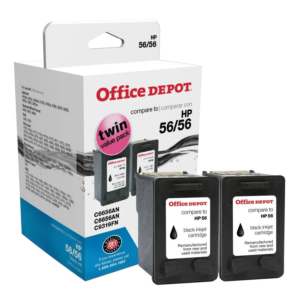 Black Ink Cartridge Pack of 2 R65847