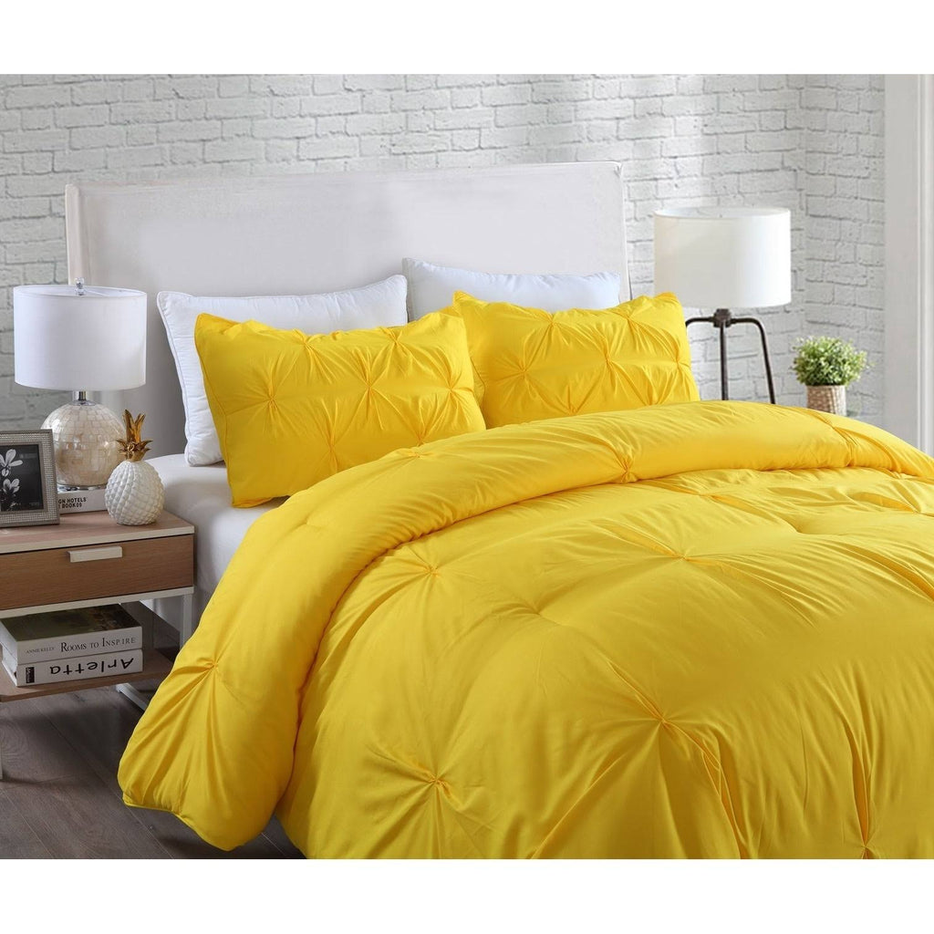 Purple Twin 2 Piece Pintuck Comforter Mini Set G9561