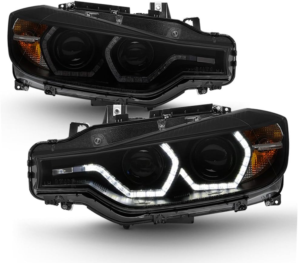 Black Smoke LED Projector Headlights for BMW F30 Sedan Y43135