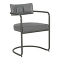 Grey Faux Leather Dining Chair (Set of 2) R8210