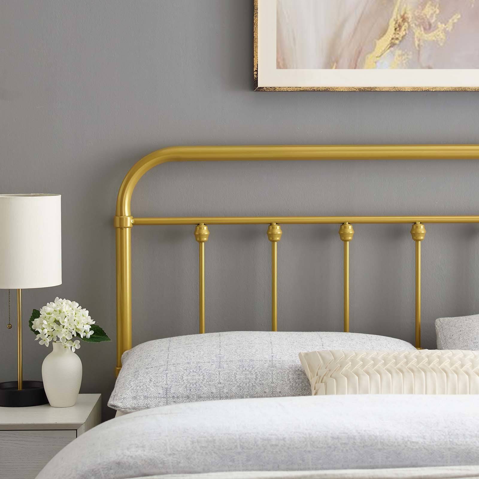 Gold King Metal Headboard S7536