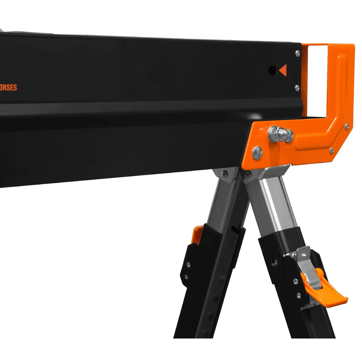 1300-Pound Capacity Height Adjustable Folding Steel Saw Horse, Two Pack T43670