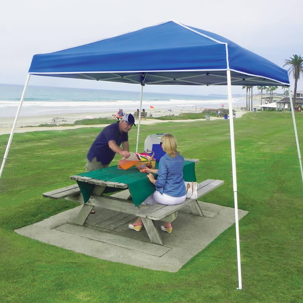 Blue Angled Leg Instant Shade Canopy Tent F304