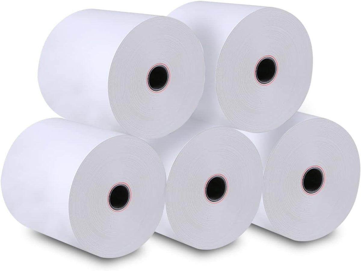 Thermal Receipt Paper 3-1/8 x 230', 5 Rolls B35834