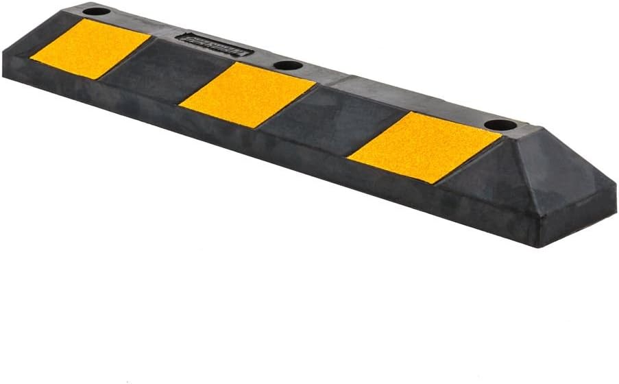 Heavy Duty Rubber Parking Curb 36 Inch x 5.9 Inch Pack of 2 O198