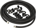 6AN 20FT Nylon Stainless Steel Braided Fuel Line Hose with 10PCS 6AN Swivel Adapter Kit J71022