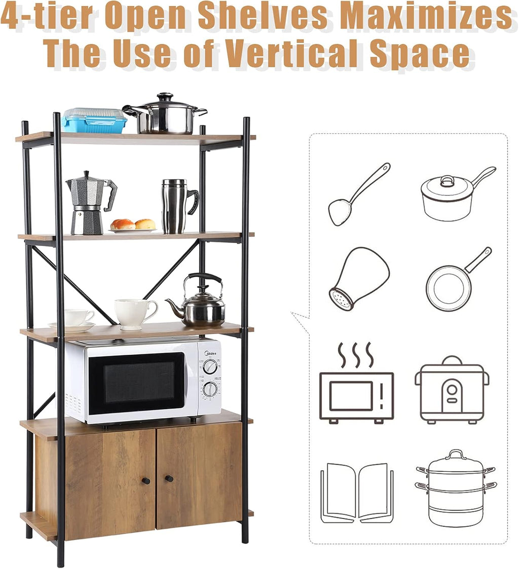 4-Tier Microwave Oven Stand Storage Shelf M233