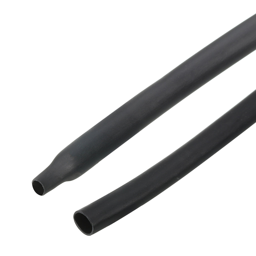 2pcs 1/4" Dia 50ft 4:1 Dual Wall Adhesive Lined Waterproof Heat Shrink Tubing Black O416